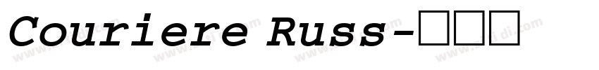 Couriere Russ字体转换